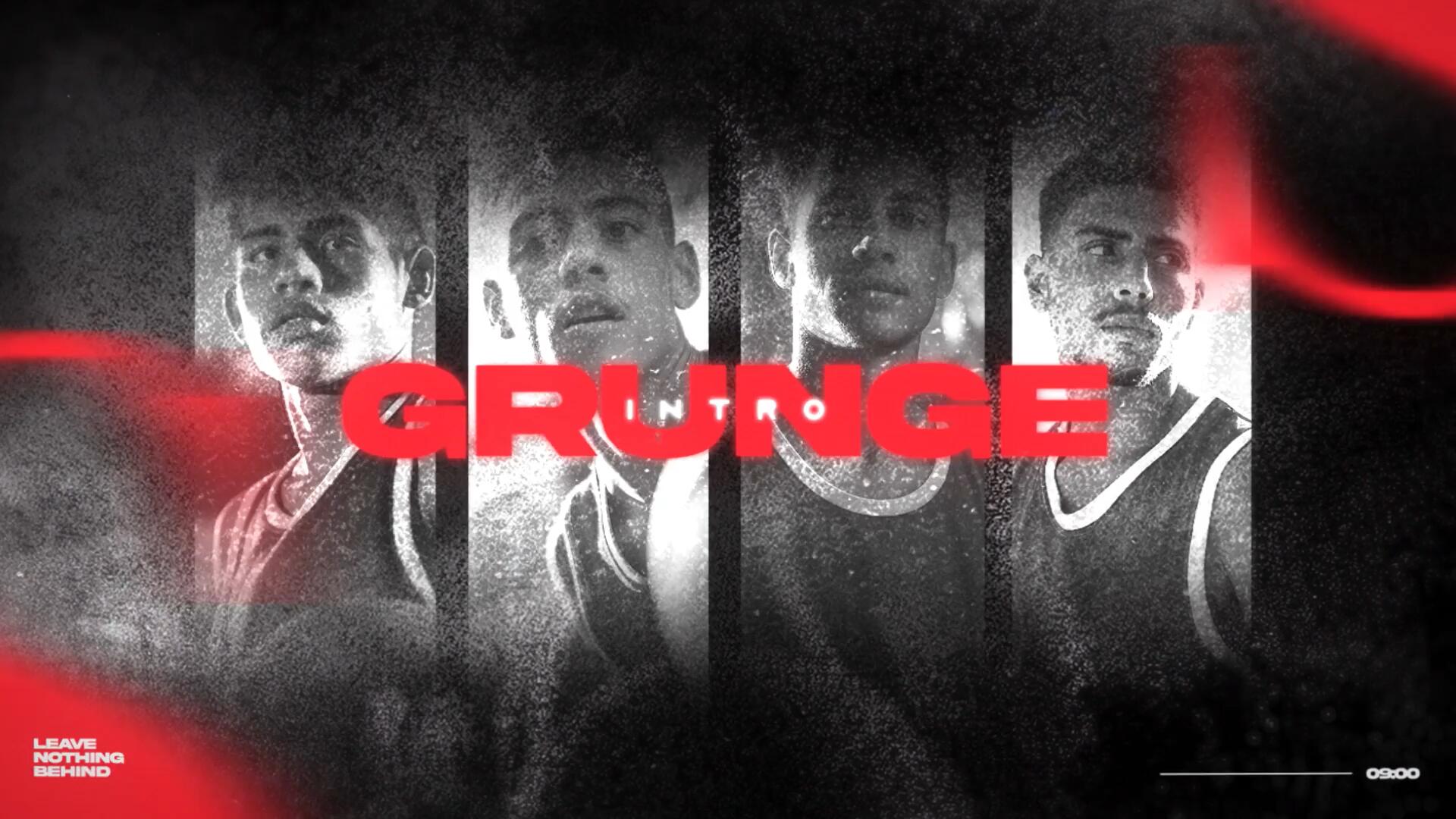 AE/PR模板：大胆色调冲击力量感仿旧垃圾摇滚视频宣传模板（14673）