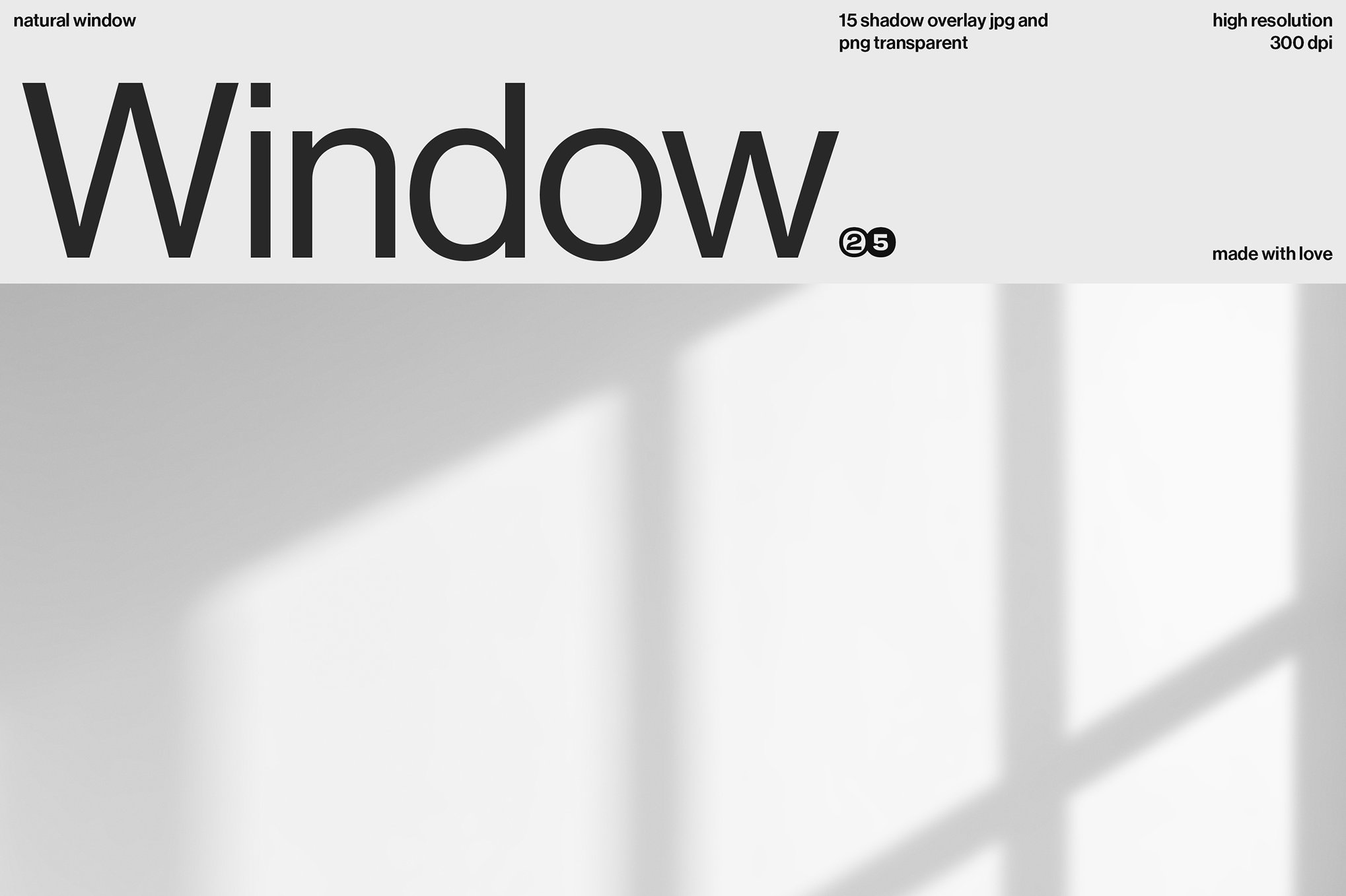 30个创意优雅自然氛围阳光照射窗户阴影叠加素材 支持横竖屏 Natural Window Shadow Overlays（14683）