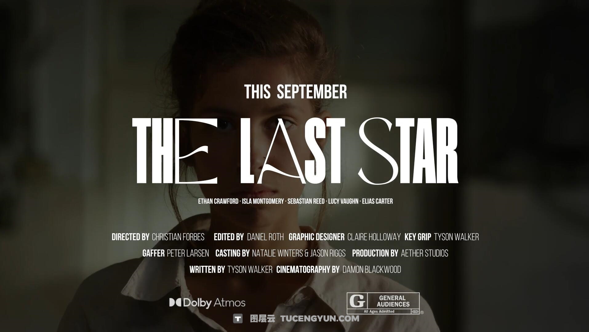 PR模板：10个复古粗犷大胆电影风格氛围片头文字标题字幕动画（14690）图层云