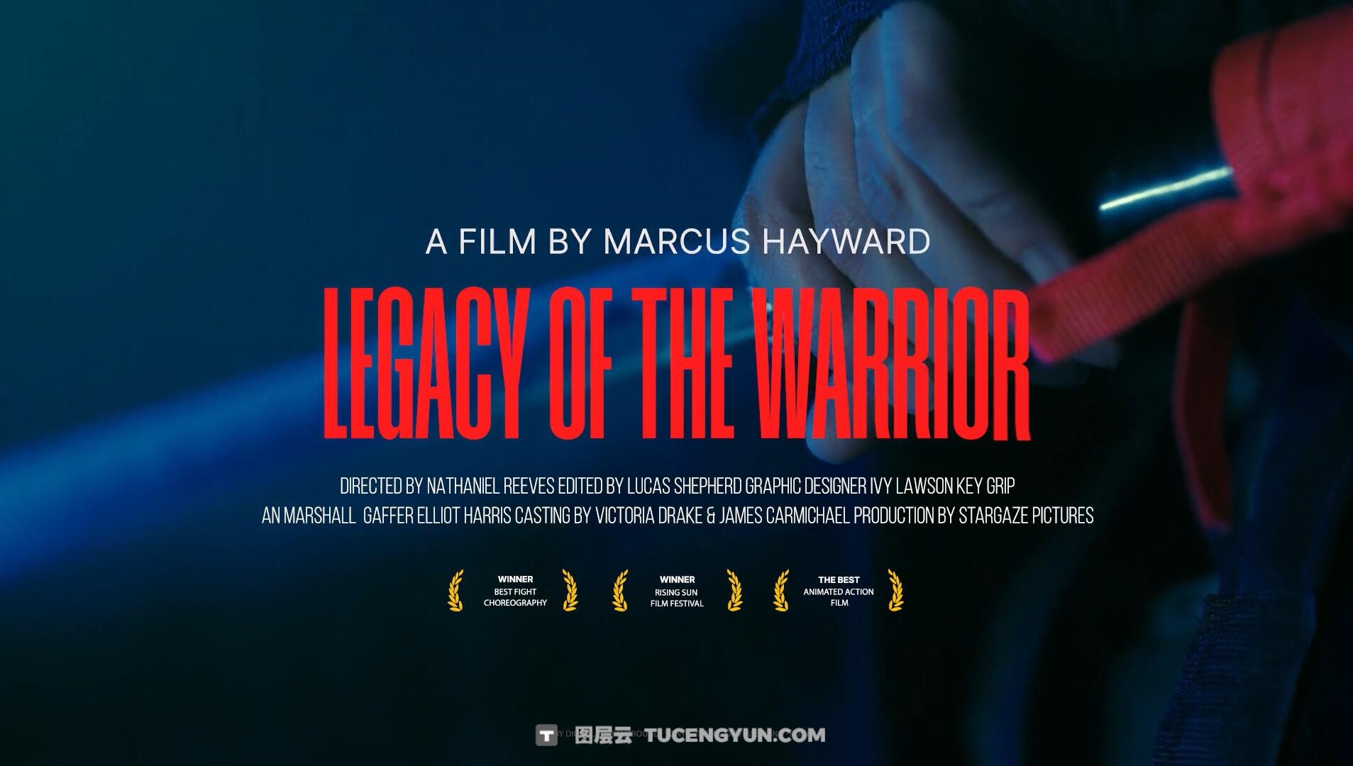 PR模板：10个复古粗犷大胆电影风格氛围片头文字标题字幕动画（14690）图层云