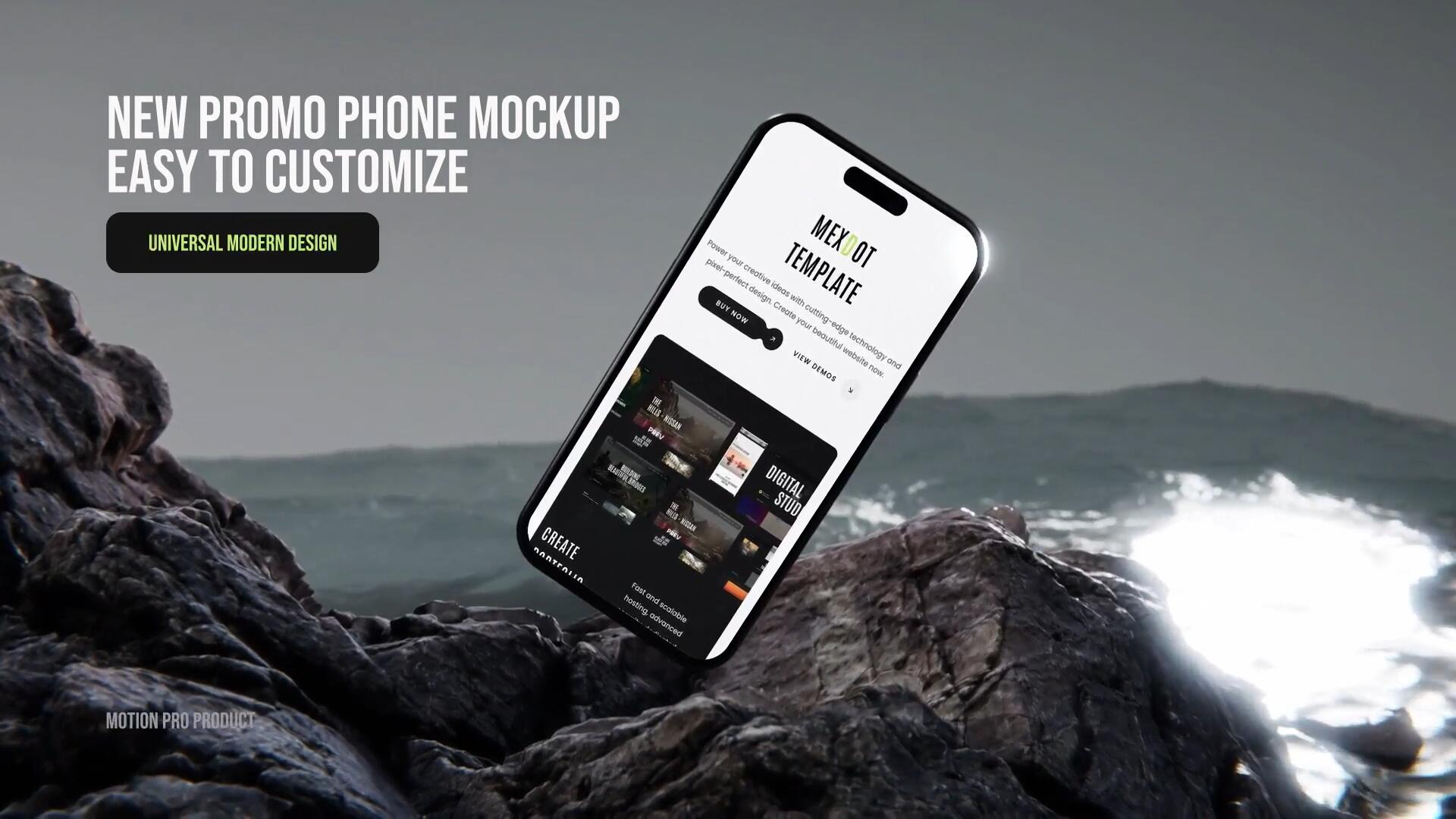 PR模板：全新电影感3D自然场景时尚品牌手机APP网页宣传动画模板（14719）