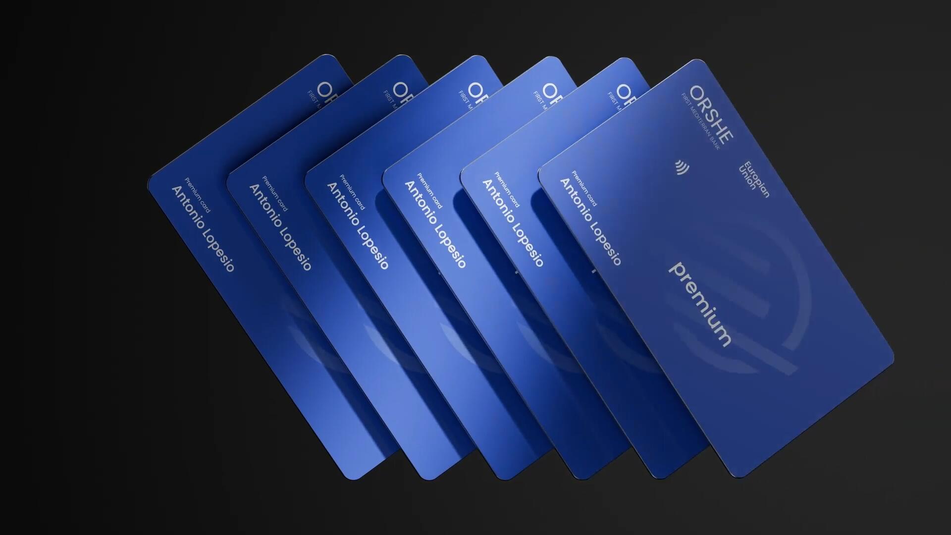 AE模板：全新3D艺术场景商业电影运镜信用卡、银行卡品牌宣传视频模板（14756）