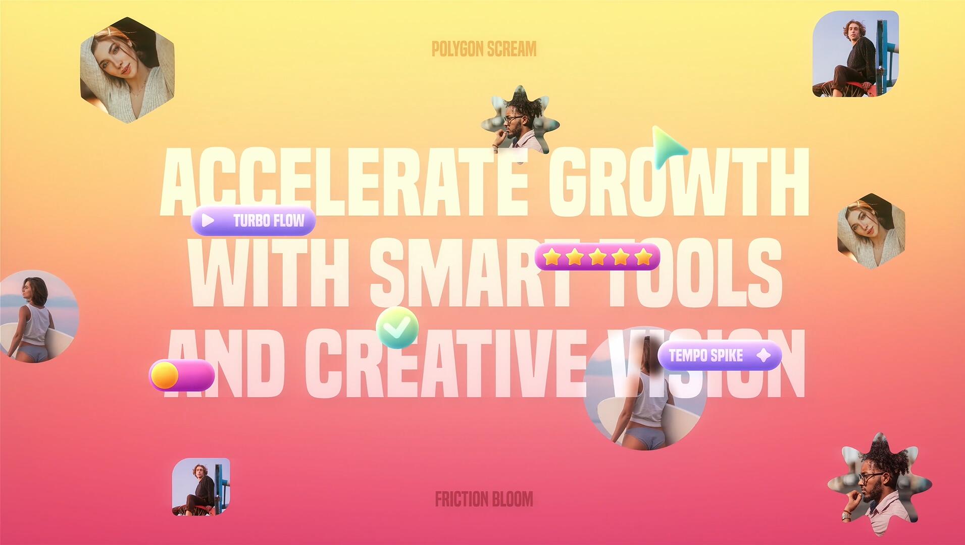 FCPX插件：创意多彩标签云风格快节奏时尚品牌宣传推广开场片头（14766）