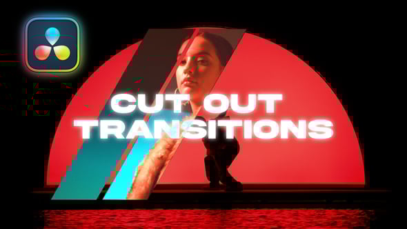 达芬奇预设：创意剪辑镜头画面几何形状剪切无缝转场过渡（14769）