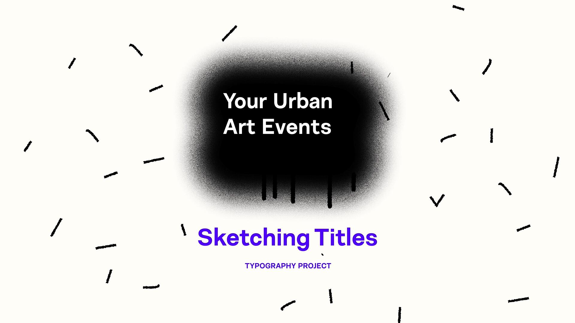 AE模板：复古街头涂鸦喷漆艺术箭头草图文字标题开场片头（14771）