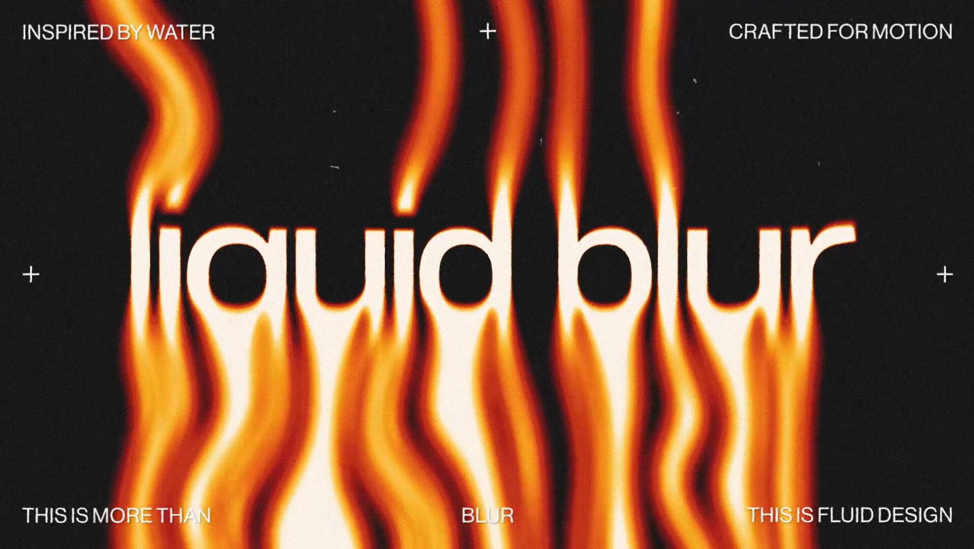 AE/PR模板：复古蒸汽波迷幻融化模糊酸性扭曲优雅流体文本标题动画（14778）