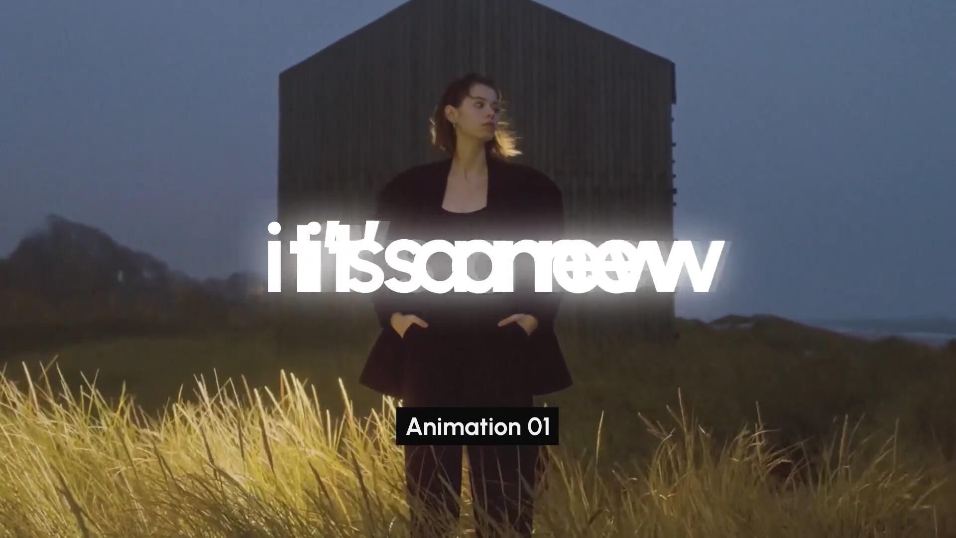 FCPX插件：全新嘻哈故障发光快切歌词字幕文字标题动画（14808）