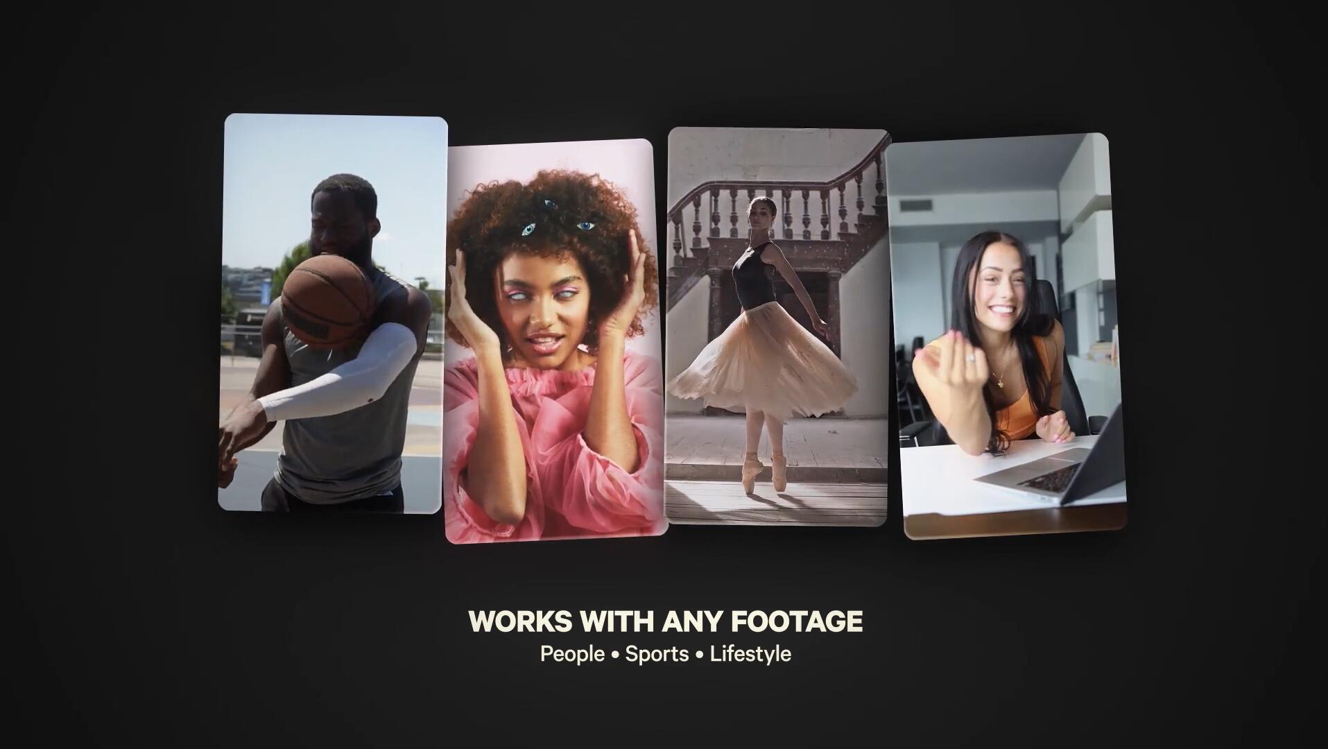 AE模板：创意剪辑连续倒放洗脑鬼畜循环视频剪辑视觉效果（14835）