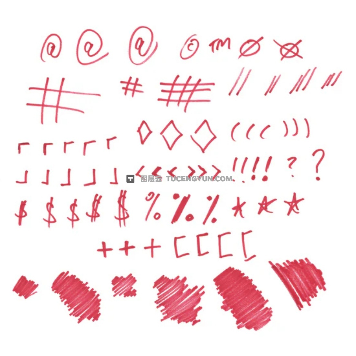 550+大胆街头艺术马克笔手绘涂鸦美学标记符号箭头字母数字PNG+MOV视频素材 Sickboat – ON THE MARK PNG MARKER PEN TEXTURE PACK (10K)（14844）图层云