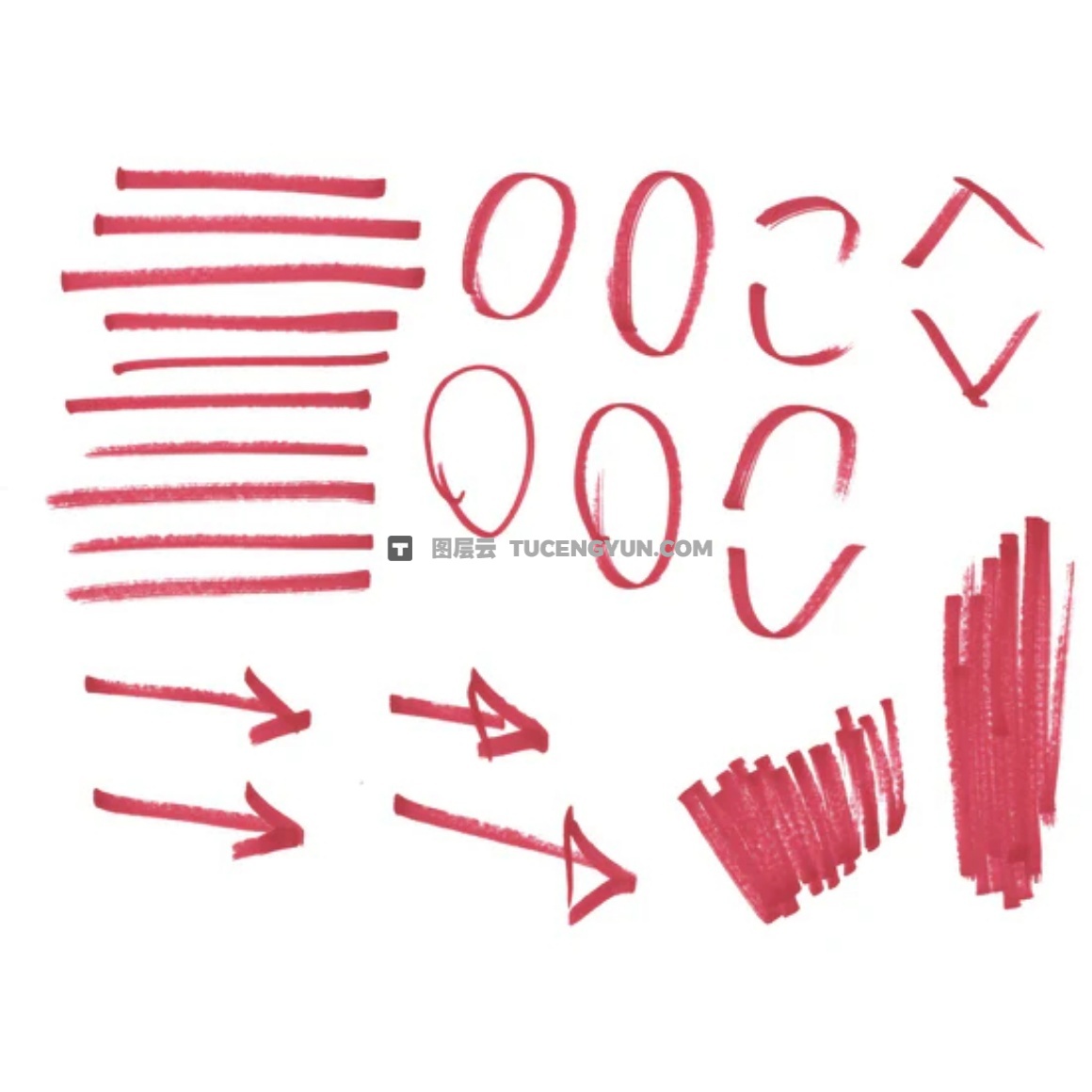 550+大胆街头艺术马克笔手绘涂鸦美学标记符号箭头字母数字PNG+MOV视频素材 Sickboat – ON THE MARK PNG MARKER PEN TEXTURE PACK (10K)（14844）图层云