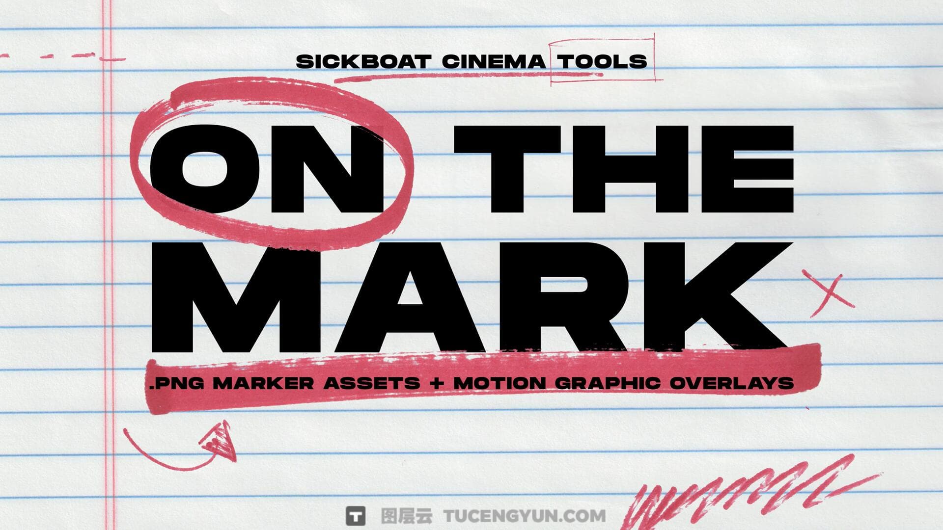 550+大胆街头艺术马克笔手绘涂鸦美学标记符号箭头字母数字PNG+MOV视频素材 Sickboat – ON THE MARK PNG MARKER PEN TEXTURE PACK (10K)（14844）图层云