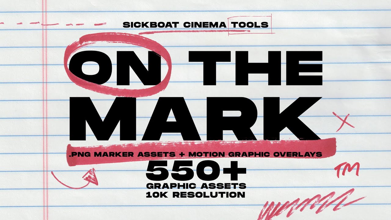 550+大胆街头艺术马克笔手绘涂鸦美学标记符号箭头字母数字PNG+MOV视频素材 Sickboat – ON THE MARK PNG MARKER PEN TEXTURE PACK (10K)（14844）图层云