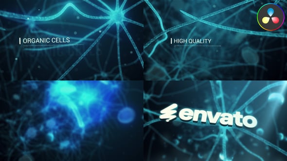 达芬奇模板：科技频道/医疗机构血管细胞化合物电影特写纪录片模板（14857）