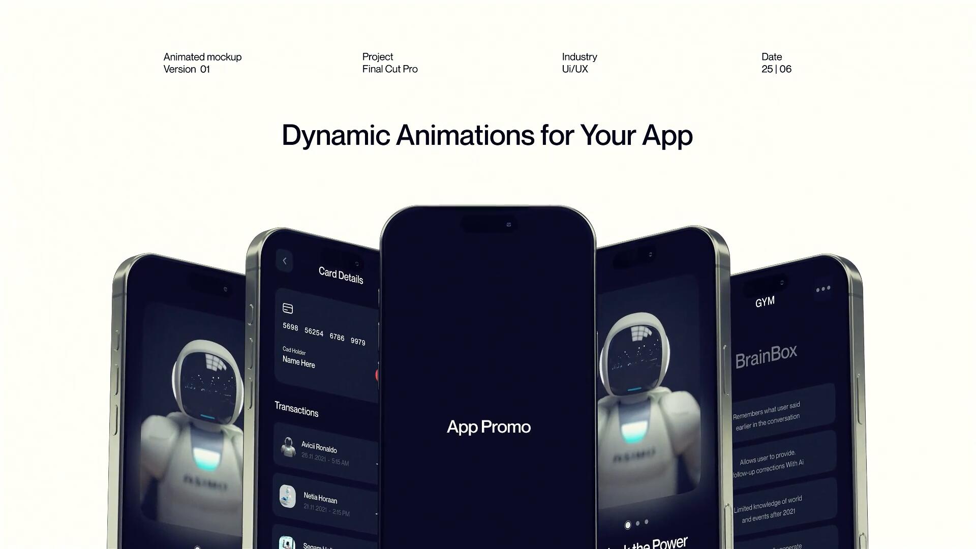 FCPX插件：IPhone 16 Pro手机动画APP应用UI界面视频宣传推广动画模板（14859）