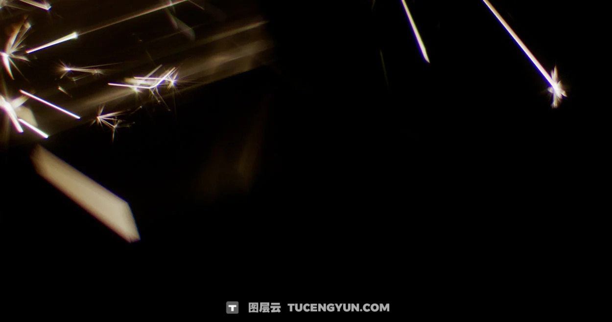 梦幻烟花镜头光晕金色光芒闪耀波光闪烁温暖氛围镜头光晕4K视频素材+JPG叠加素材 Sickboat – SPARKLER LENS FLARES (4K)（14865）图层云