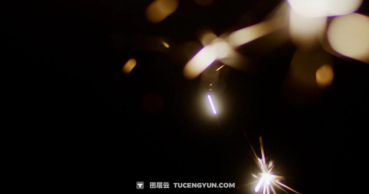 梦幻烟花镜头光晕金色光芒闪耀波光闪烁温暖氛围镜头光晕4K视频素材+JPG叠加素材 Sickboat – SPARKLER LENS FLARES (4K)（14865）图层云