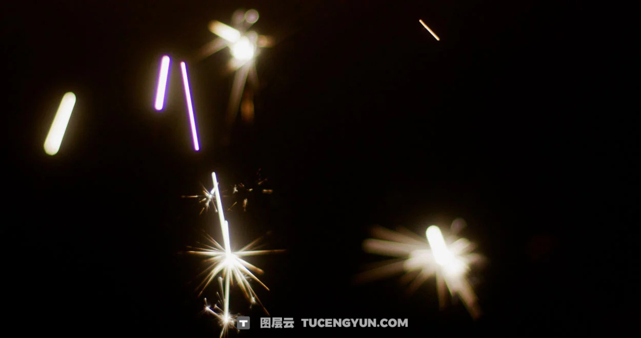 梦幻烟花镜头光晕金色光芒闪耀波光闪烁温暖氛围镜头光晕4K视频素材+JPG叠加素材 Sickboat – SPARKLER LENS FLARES (4K)（14865）图层云