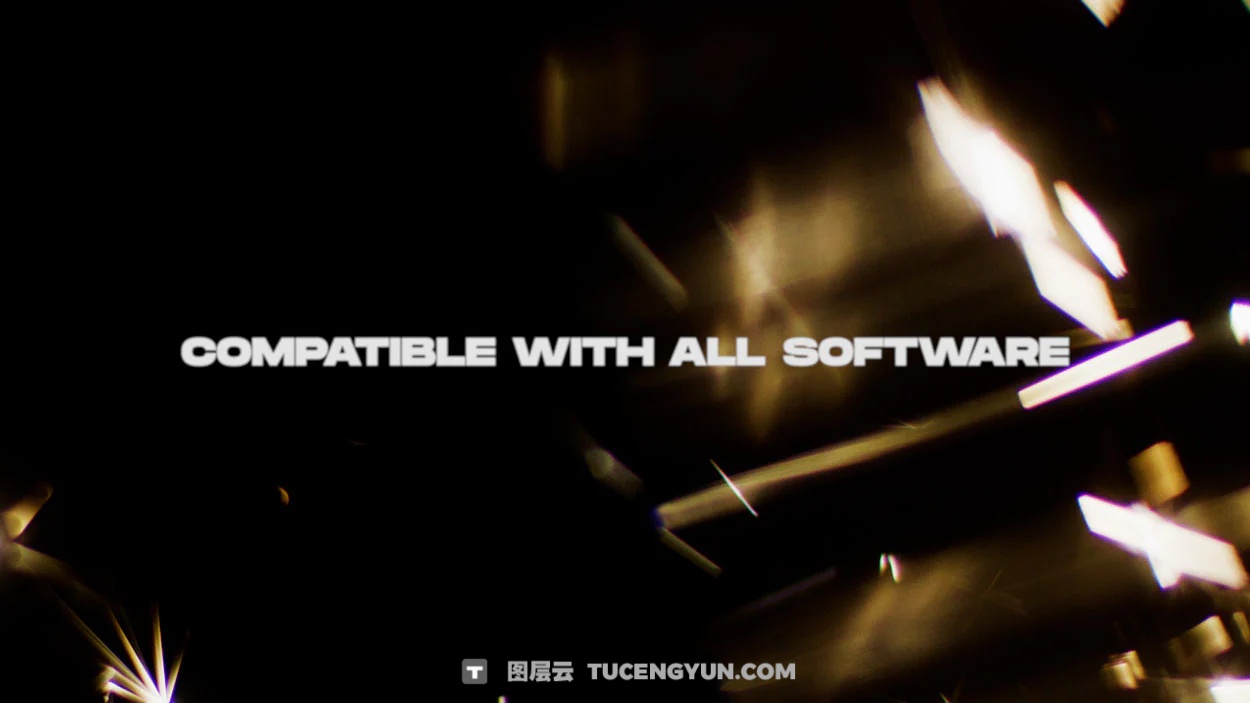 梦幻烟花镜头光晕金色光芒闪耀波光闪烁温暖氛围镜头光晕4K视频素材+JPG叠加素材 Sickboat – SPARKLER LENS FLARES (4K)（14865）图层云