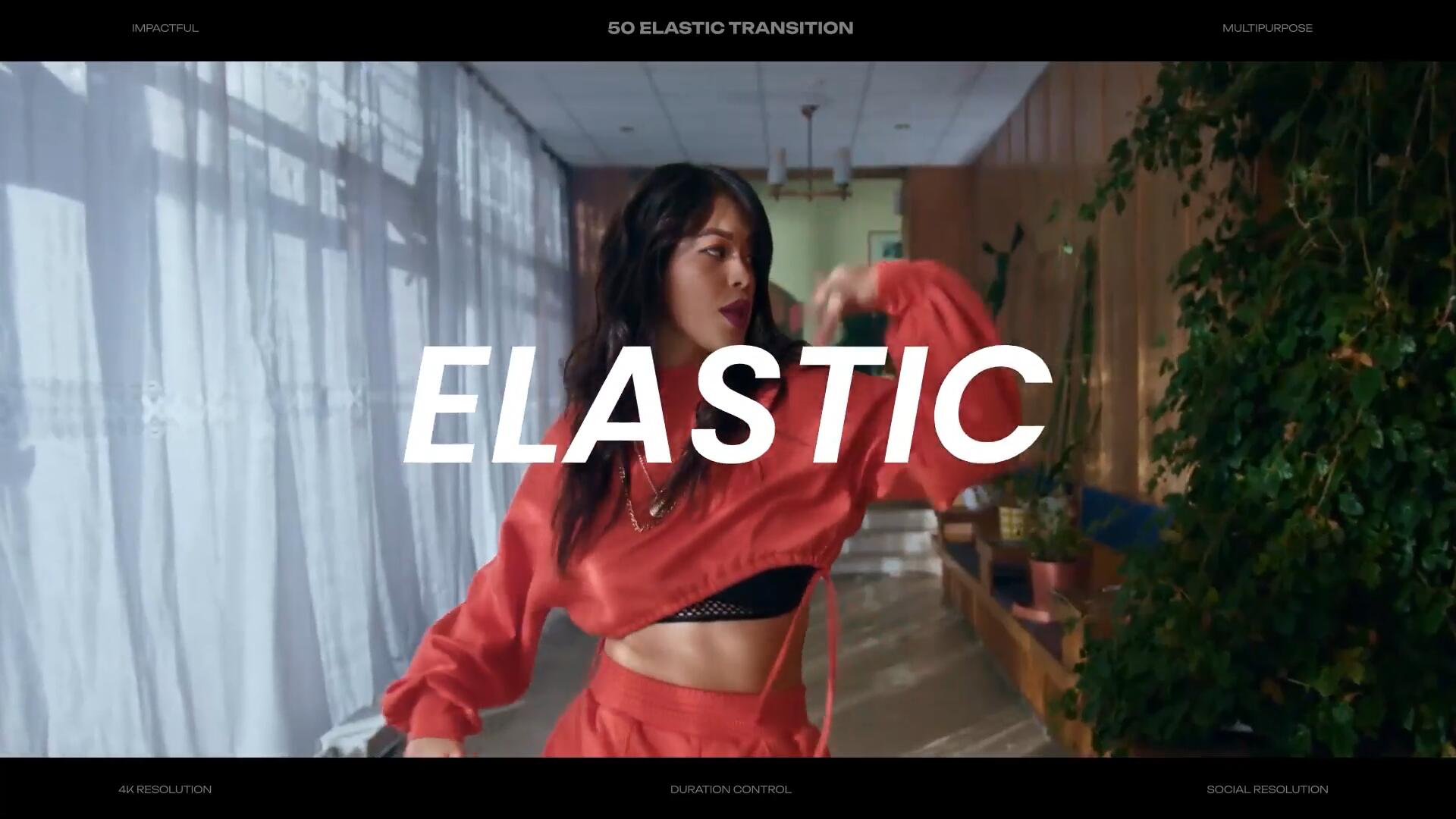 AE模板：50个创意快节奏弹性动态画面扭曲无缝转场过渡（14868）