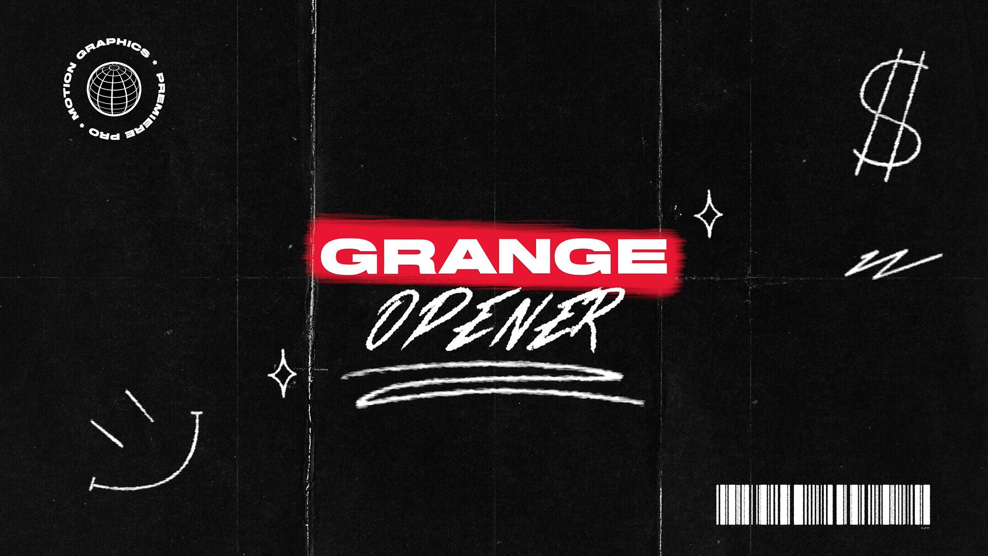 AE/PR模板：大胆垃圾摇滚粗犷风格酒吧夜店活动剪辑宣传短片（14871）