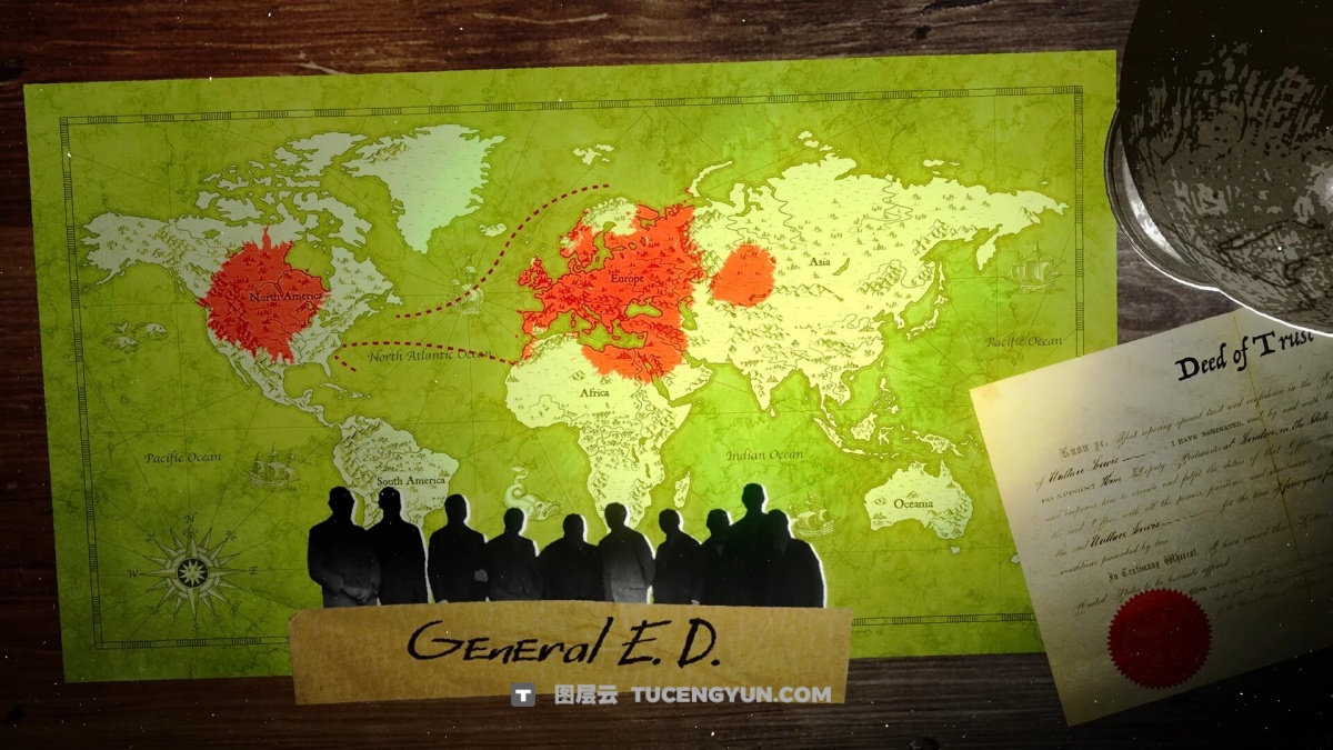 大师课程：热门科技历史财经纪录片效果剪辑编辑After Effects视频课程+项目文件 中英文字幕（14881）图层云