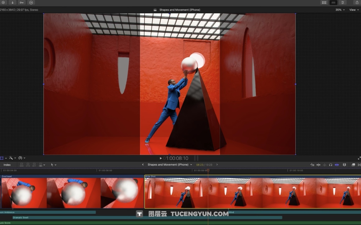 苹果视频剪辑FCPX软件 Final Cut Pro 12 Mac 中/英文版图层云