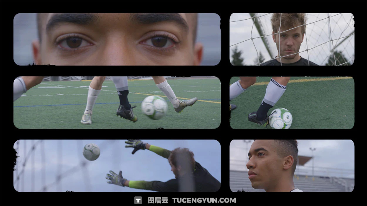 90款复古做旧胶片美学粗糙电影帧相机取景遮罩8K边框叠加PNG素材套装 Sickboat – Split Screen Film Mattes (8K)（14884）图层云