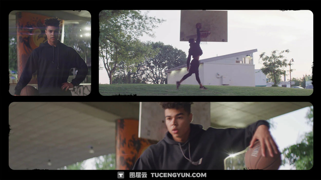 90款复古做旧胶片美学粗糙电影帧相机取景遮罩8K边框叠加PNG素材套装 Sickboat – Split Screen Film Mattes (8K)（14884）图层云