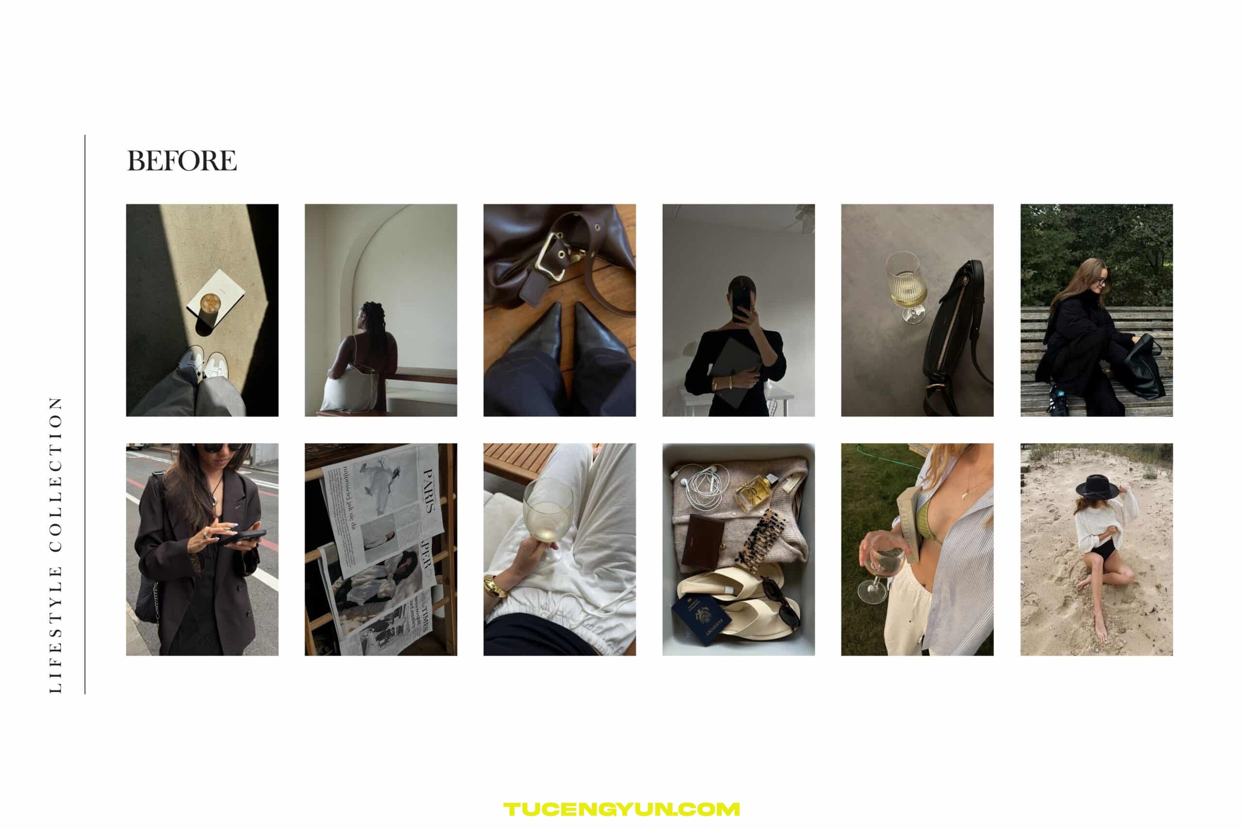 奢华精致老钱风时尚网红服装品牌、下午茶人像场景摄影LUT+LR调色预设 The Wanderful Wayfarer – 5 Lifestyle Mobile Video Filters（14889）图层云