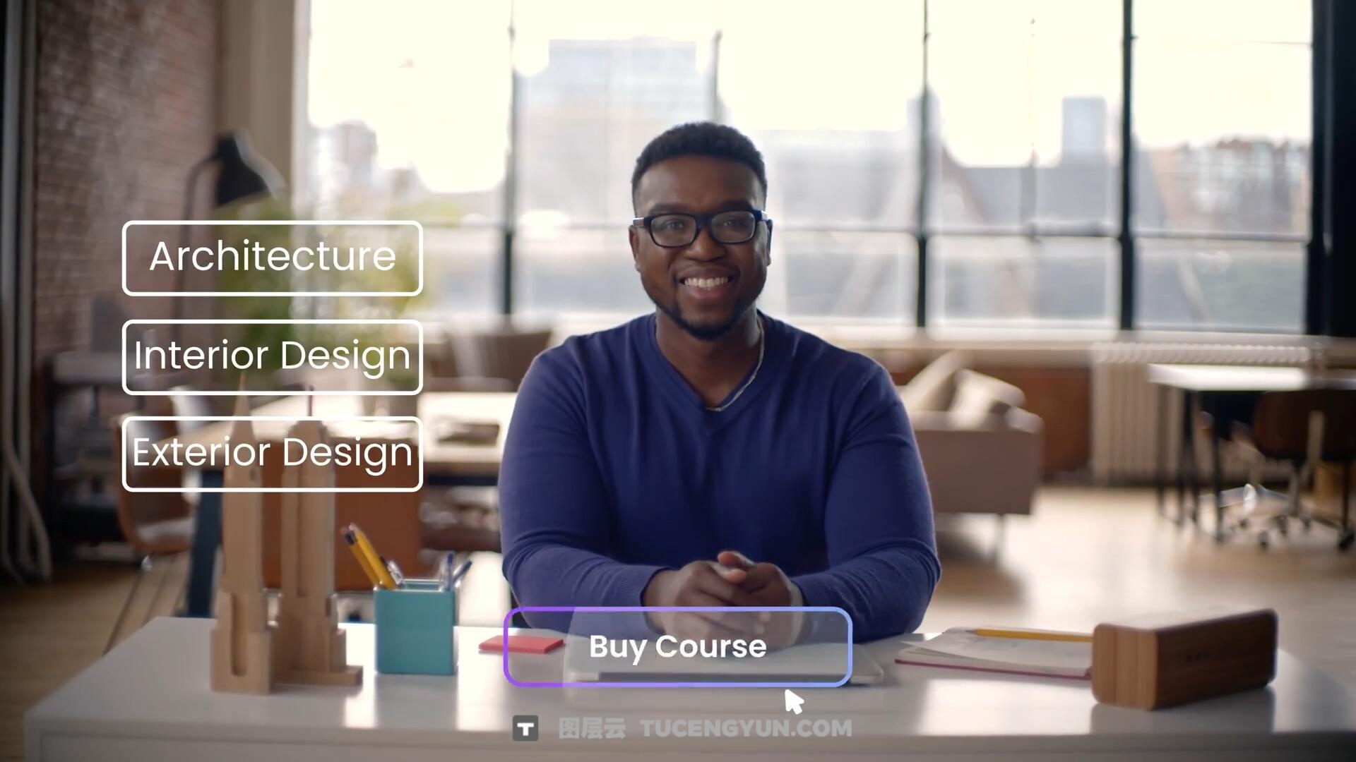 达芬奇预设：30个极简主义视频编辑剪辑播放暂停关注引导按钮点击标题动画 Video Editor Studio – Buttons Title Pack（14895）图层云