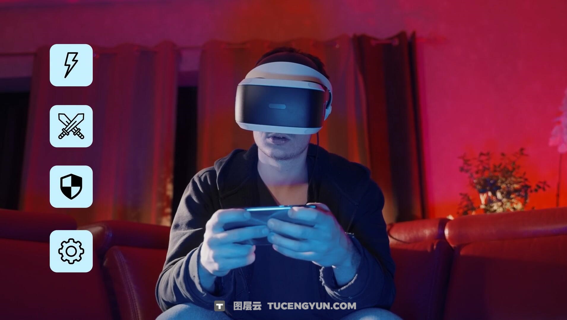 达芬奇预设：30个极简主义视频编辑剪辑播放暂停关注引导按钮点击标题动画 Video Editor Studio – Buttons Title Pack（14895）图层云