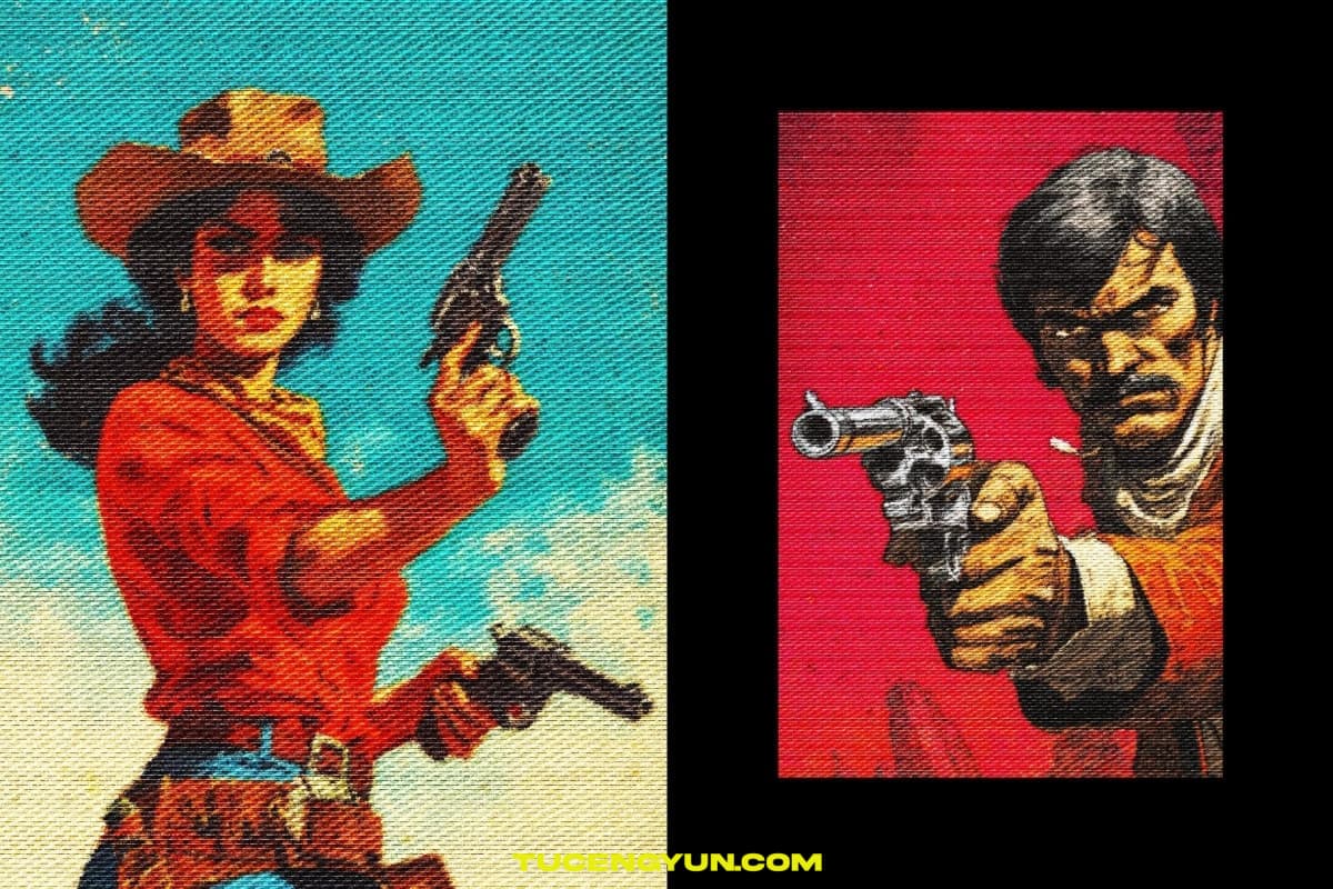 西部艺术粗糙质感织布针织纺织缝布网格刺绣布料肌理印刷叠加封面海报PSD特效样机 Stitch Fabric Photo Effect（14897）图层云