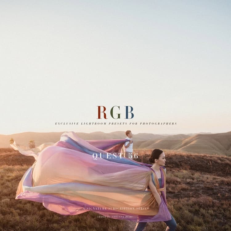 全新RGB三原色琥珀橙、森林绿、风暴蓝户外人像摄影调色LR预设 Archipelago QUEST 56 – RGB（14920）