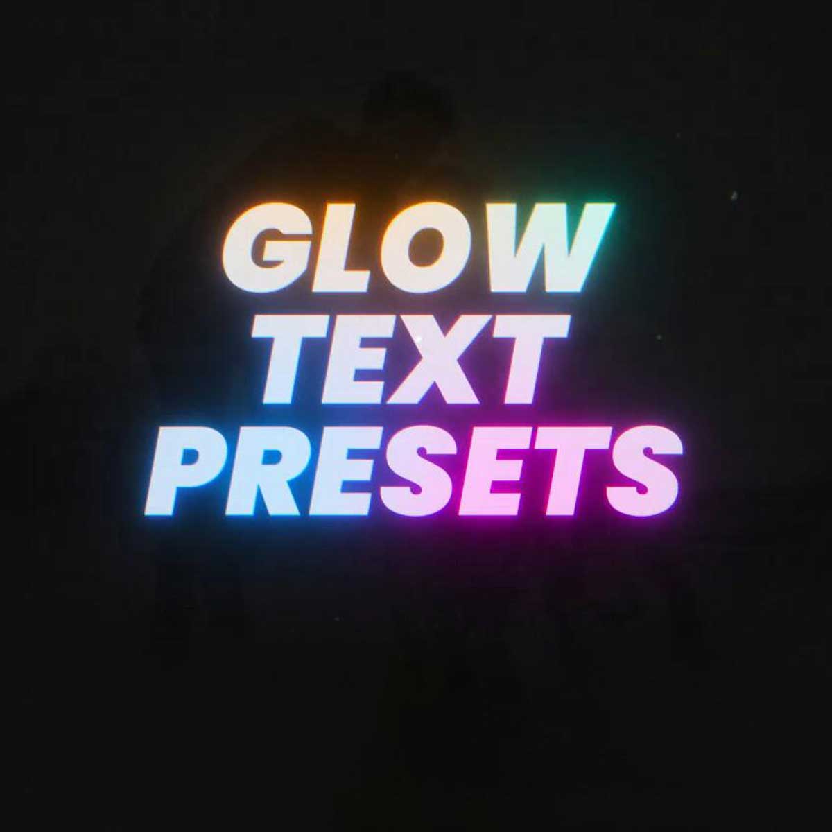 AE/PR模板：大胆活力风格霓虹渐变文字标题字幕动画模板（14925）