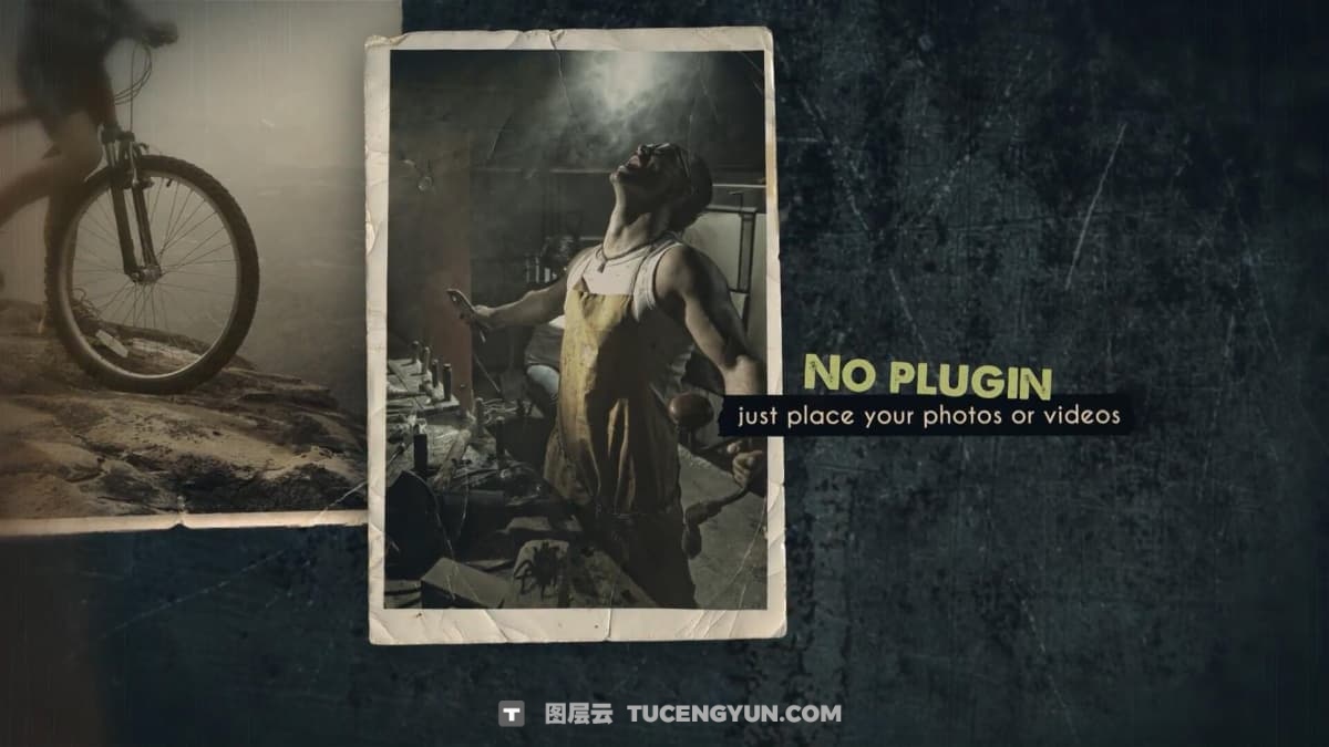 AE模板：真实电影级3D视差历史财经战争频道纪录片预告片开场片头（14930）图层云