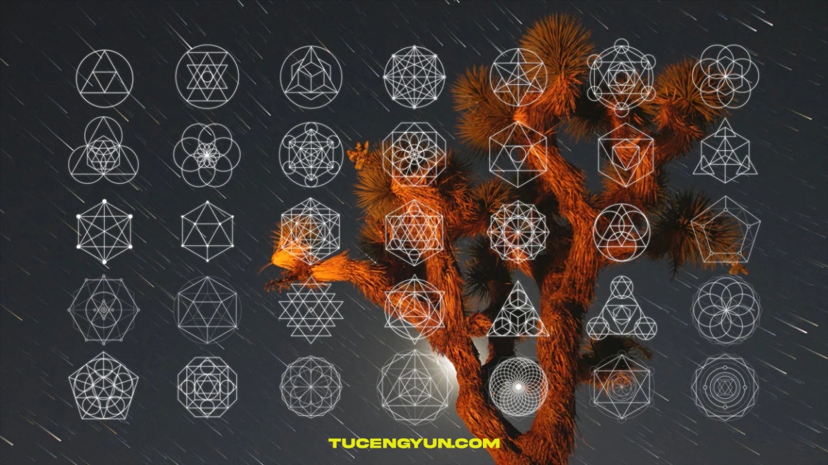 57个神圣曼陀罗花天文宇宙风格几何形状演唱会音乐MV视频叠加素材 Sickboat – MANDALA: SACRED GEOMETRY ANIMATIONS PACK（14934）图层云