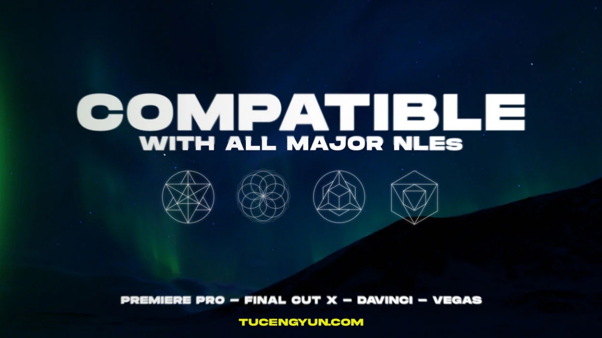 57个神圣曼陀罗花天文宇宙风格几何形状演唱会音乐MV视频叠加素材 Sickboat – MANDALA: SACRED GEOMETRY ANIMATIONS PACK（14934）图层云