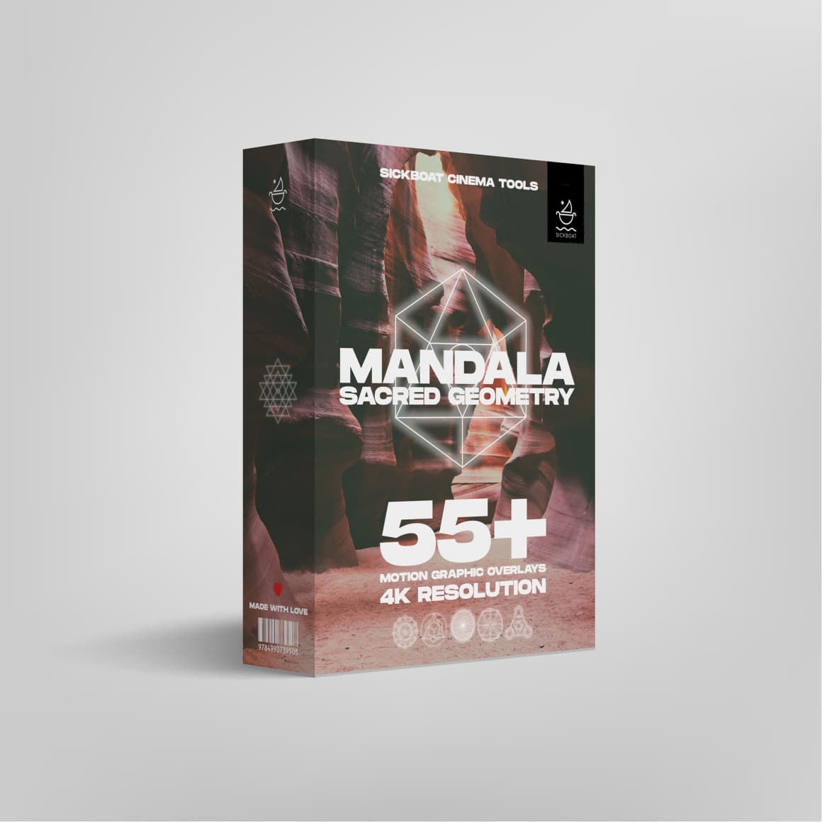57个神圣曼陀罗花天文宇宙风格几何形状演唱会音乐MV视频叠加素材 Sickboat – MANDALA: SACRED GEOMETRY ANIMATIONS PACK（14934）