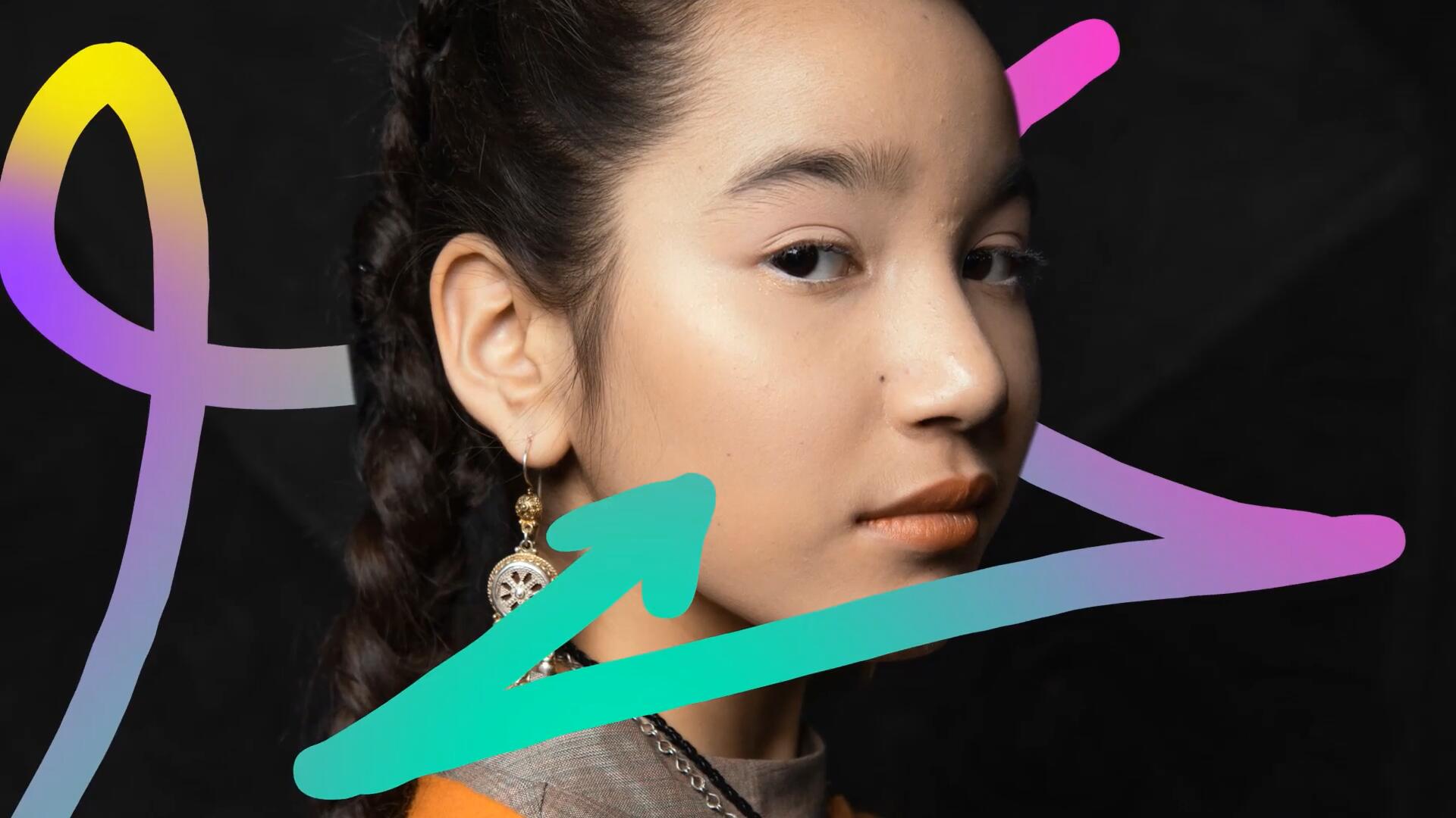 PR模板：20个趣味彩色手绘线条笔触动画模板（14938）