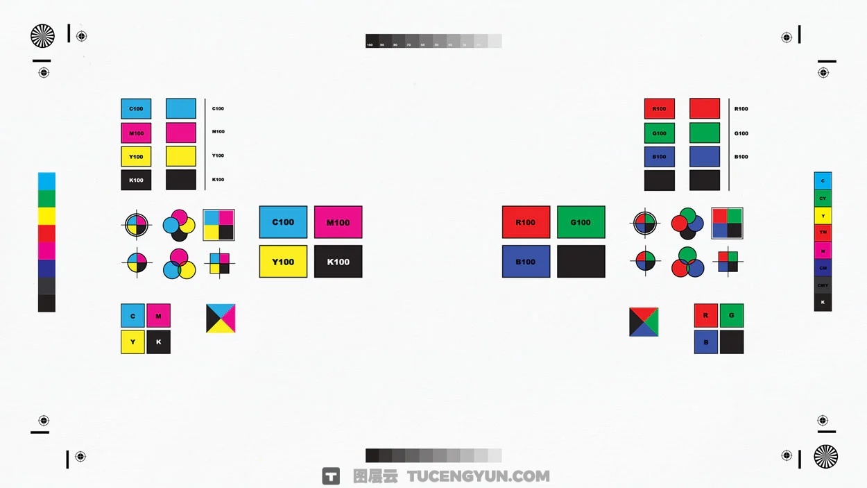 179个独特印刷标记裁剪、裁切、出血、打印彩条、星形元素AI+PNG+SVG素材包 Sickboat – Print Marks: Print Mark PNG + Vectors（14945）图层云