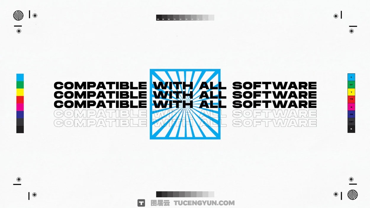 179个独特印刷标记裁剪、裁切、出血、打印彩条、星形元素AI+PNG+SVG素材包 Sickboat – Print Marks: Print Mark PNG + Vectors（14945）图层云