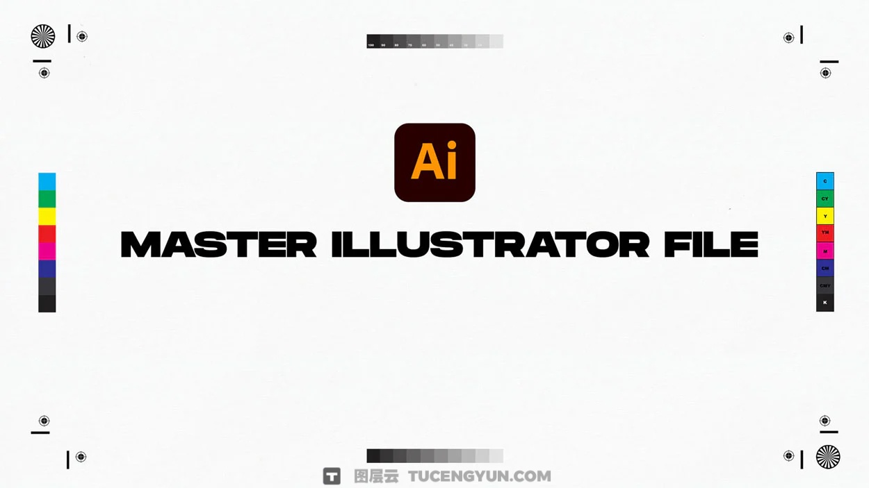 179个独特印刷标记裁剪、裁切、出血、打印彩条、星形元素AI+PNG+SVG素材包 Sickboat – Print Marks: Print Mark PNG + Vectors（14945）图层云