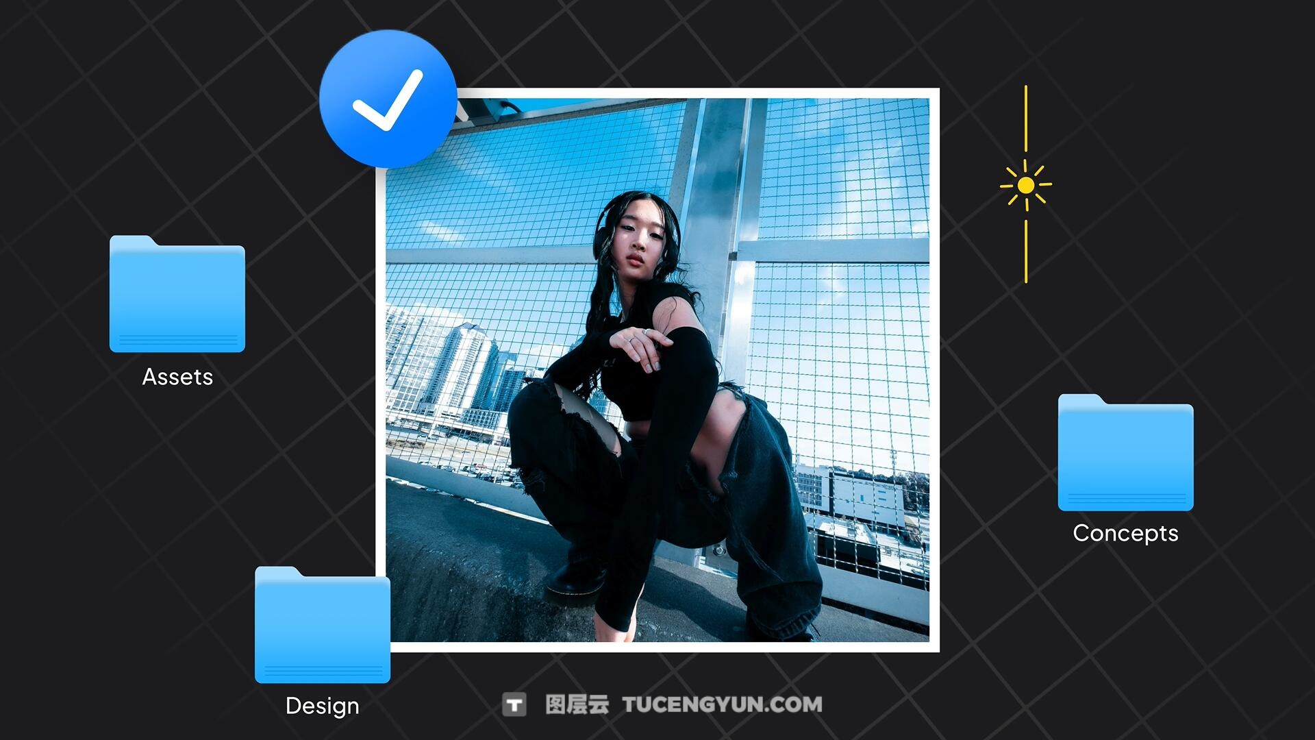 AE/PR模板：创意风格初创年轻力数字科技品牌宣传开场片头（14950）图层云