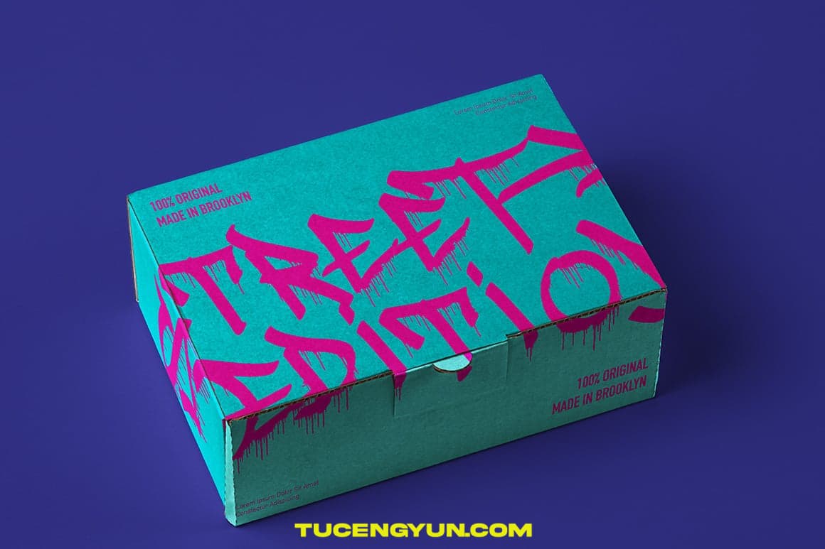 英文字体：大胆街头涂鸦拼贴艺术飞溅油漆滴落效果海报封面设计字体（14972）图层云