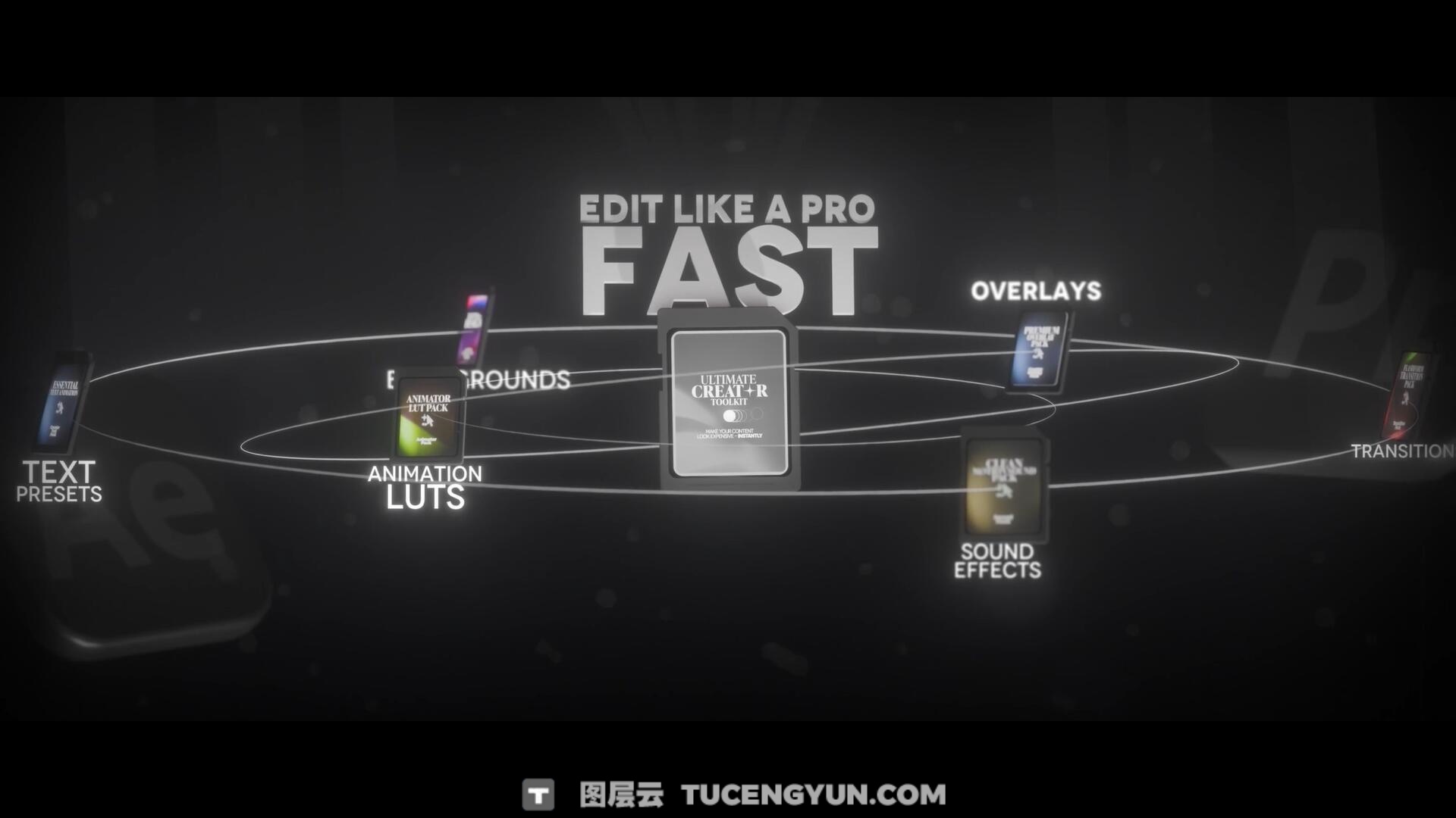 The Effects Guy – Ultimate Creator Toolkit 终极剪辑编辑创作者转场、叠加、音效、文字动画、背景素材合集（14985）图层云