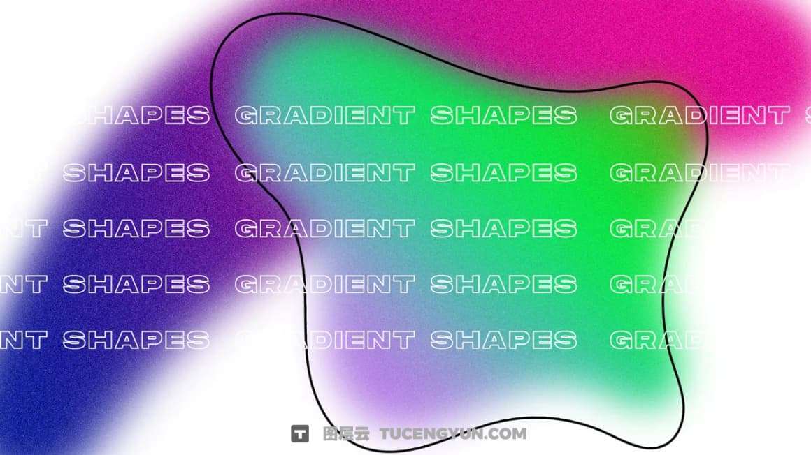 200多种复古弥散光渐变模糊噪点颗粒海报背景底纹海报封面设计PNG背景+形状素材 Sickboat – GRAINY GRADIENT SHAPES + BLURRY SHAPES（14986）图层云