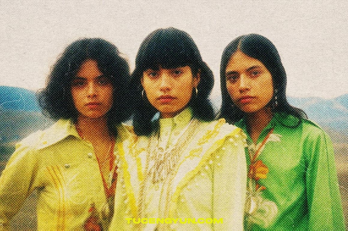 复古千禧Y2K风格朦胧梦幻半色调颗粒印刷打印噪点褶皱纸张纹理叠加PSD特效样机 Glow Dots Card Photo Effect（14987）图层云