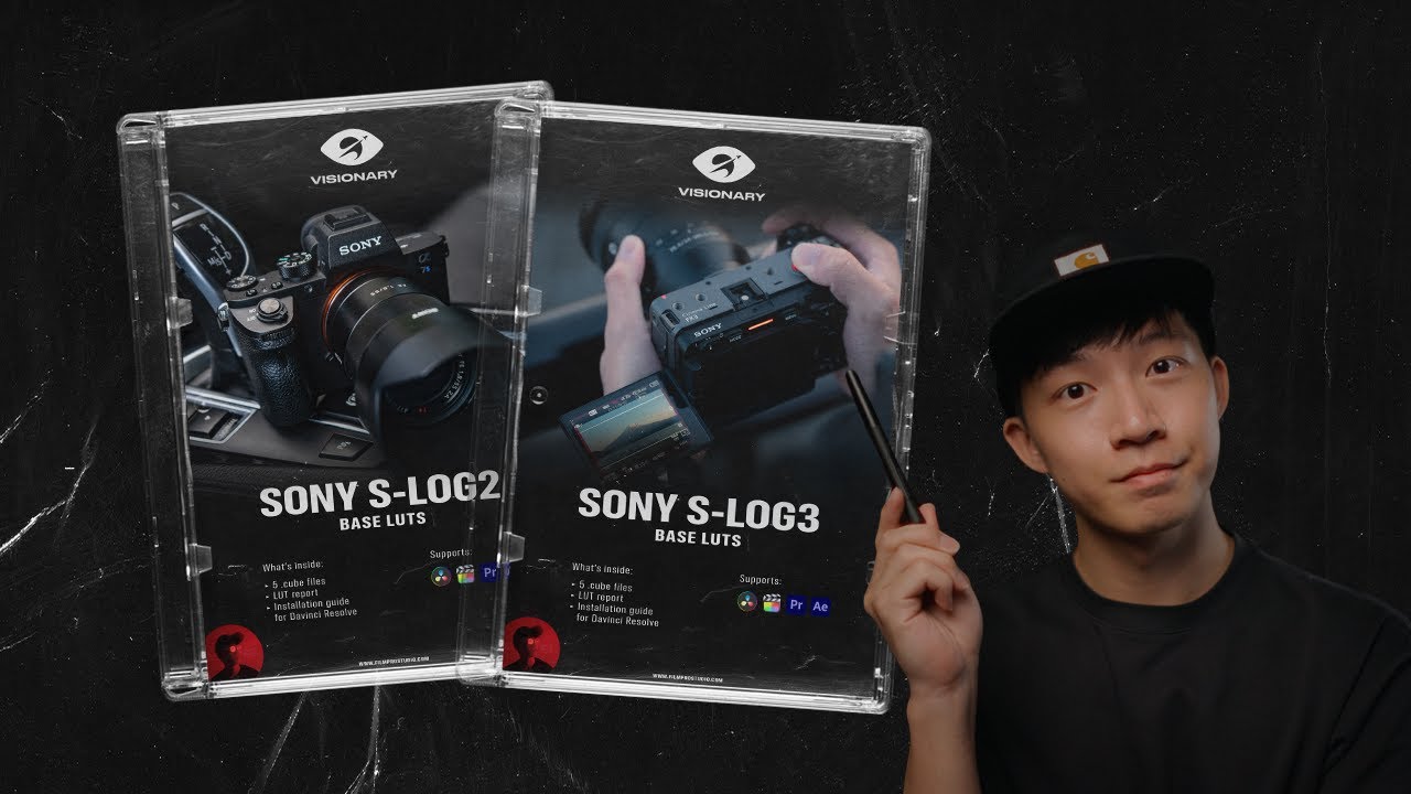 热门专业电影级索尼S-Log3 & S-Log2色彩还原REC.709视频调色LUT预设+视频教程 Visionary Colour – Sony S-Log3 & S-Log2 Base LUT（14992）图层云