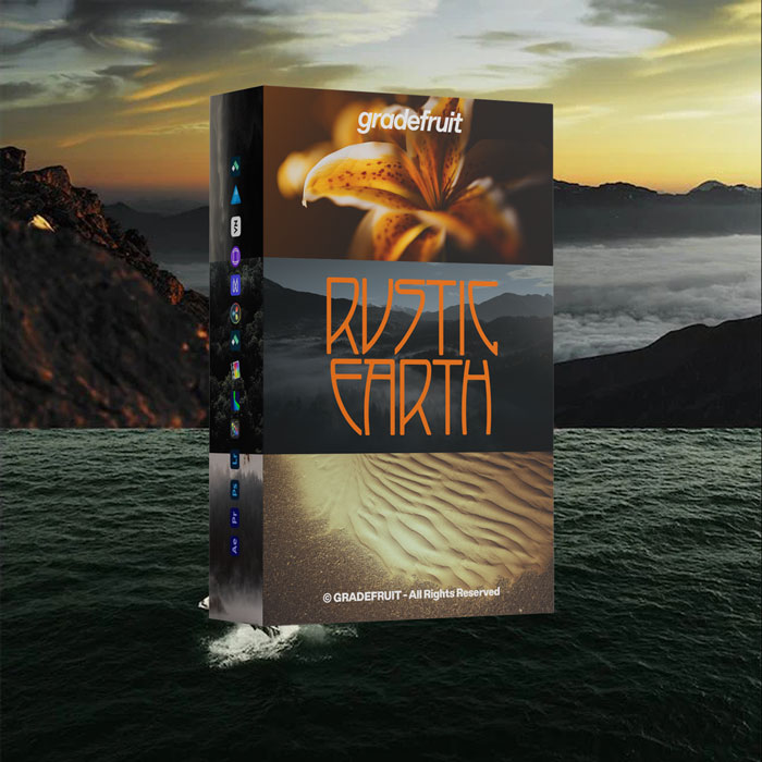 全新户外旅行大地色调色彩分级调色LUTs+LR调色预设 GradeFruit – Rustic Earth LUTs & LR Presets（14995）
