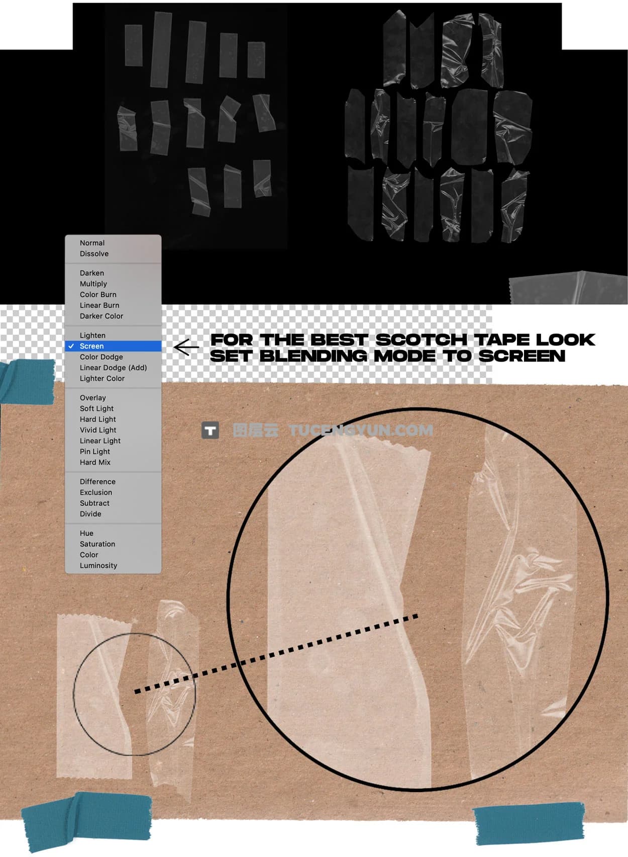 300多个复古美学拼贴艺术手账剪贴簿彩色胶带纹理免扣8K图片PNG设计元素+MOV视频+音效素材包 Sickboat – TAPE BALL ALL-IN-ONE TAPE TEXTURE PNG PACK (10K) – PNG（14998）图层云